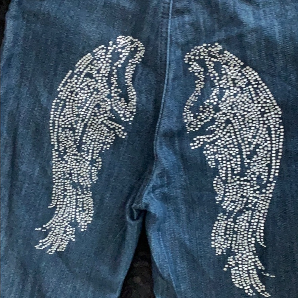 Angel Wing Butt Skinny Jeans